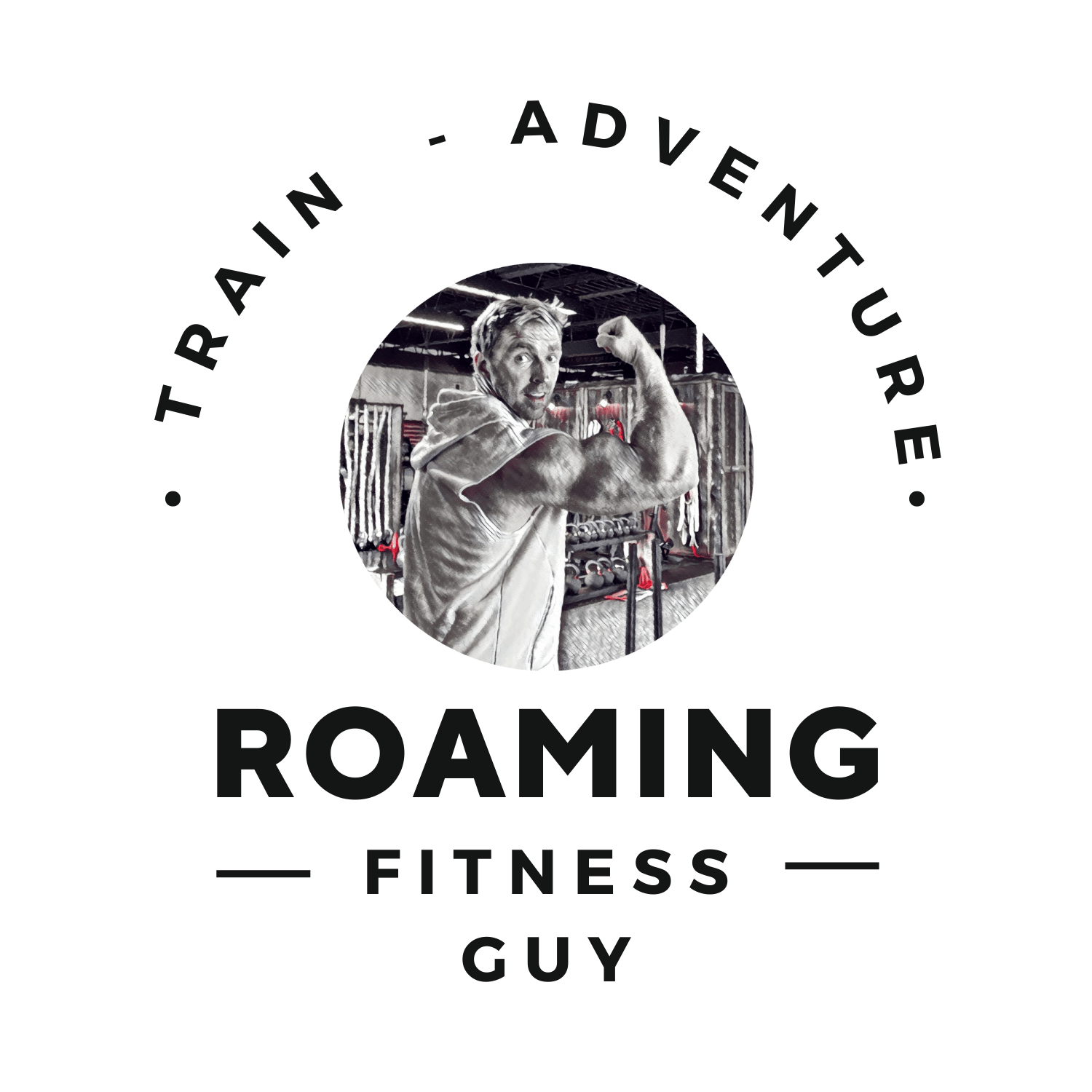 Roaming Fitness Guy Logo