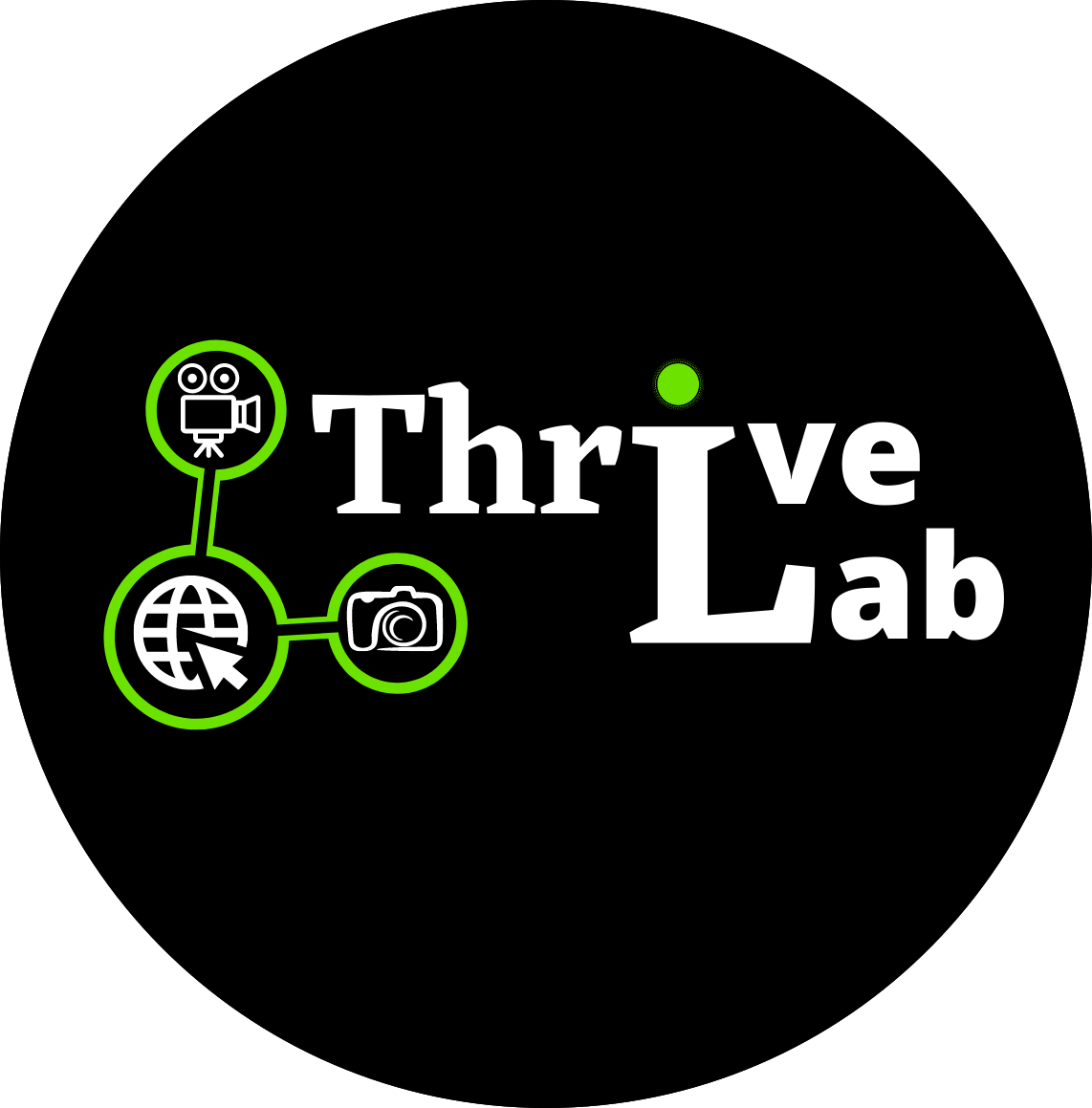 Circular Logo ThriveLab Marketing