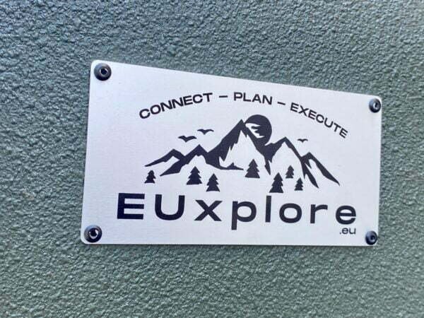 EUxplore overlanding travel adventure emblem